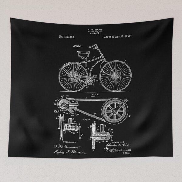 Item preview, Bicycle Patent 1890 designed and sold by LadyMay Vintage.