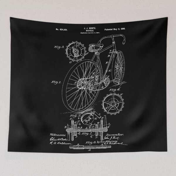 Item preview, Bicycle Patent 1899  designed and sold by LadyMay Vintage.