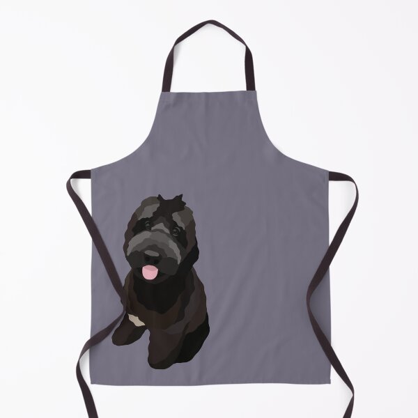 Item preview, Black Doodle Tongue Out Dog Portrait Digital Illustration designed and sold by sherylwylie.