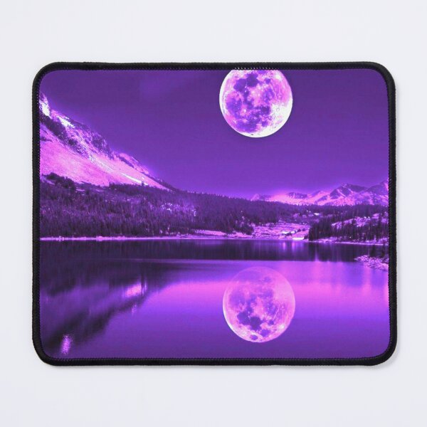 Item preview, Purple Mountains with Moon designed and sold by BlissHeaven.