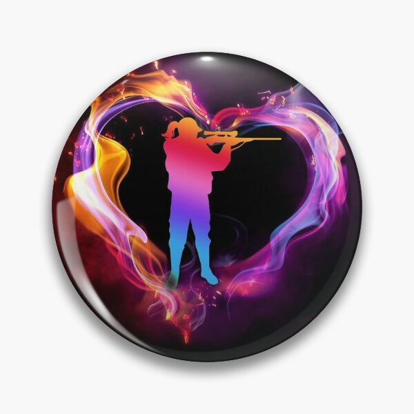 Item preview, Shooting Watercolor Heart Art designed and sold by WillaldShop.