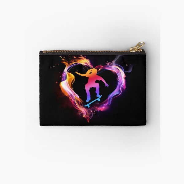 Item preview, Skateboarding Watercolor Heart Art designed and sold by WillaldShop.