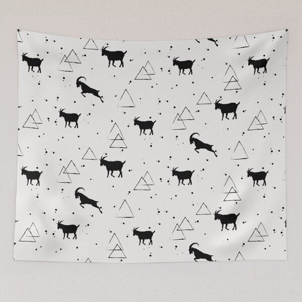 Item preview, Mountain Goat - Simple Black Graphic - Funny Hiking - #6 designed and sold by WildBerryMount.