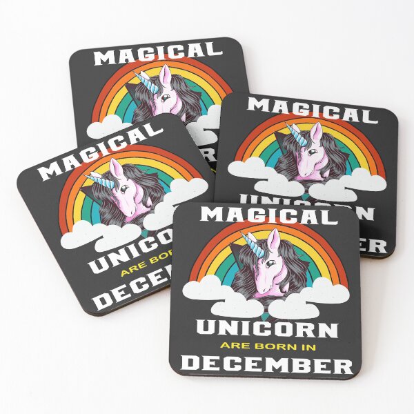 Item preview, Magical Unicorn Are Born In December - December Birthday T-Shirt designed and sold by Uday24.