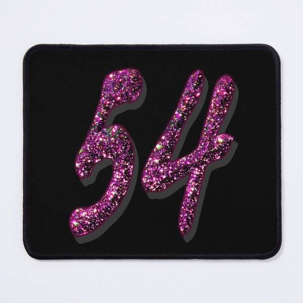 Item preview, 54th Birthday Anniversary - Purple Glitter Numbers designed and sold by GlamourChick.