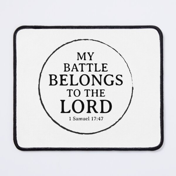 Item preview, My Battle Belongs To The Lord- Short Christian Quotes designed and sold by DigitalNobleman.