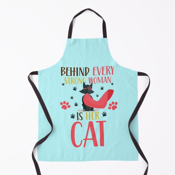Item preview, Behind Every Strong Women Is Her Cat designed and sold by BhavyaBathla.
