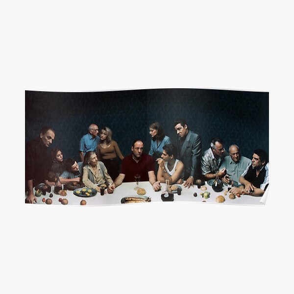 The Sopranos Last Supper Vintage Poster