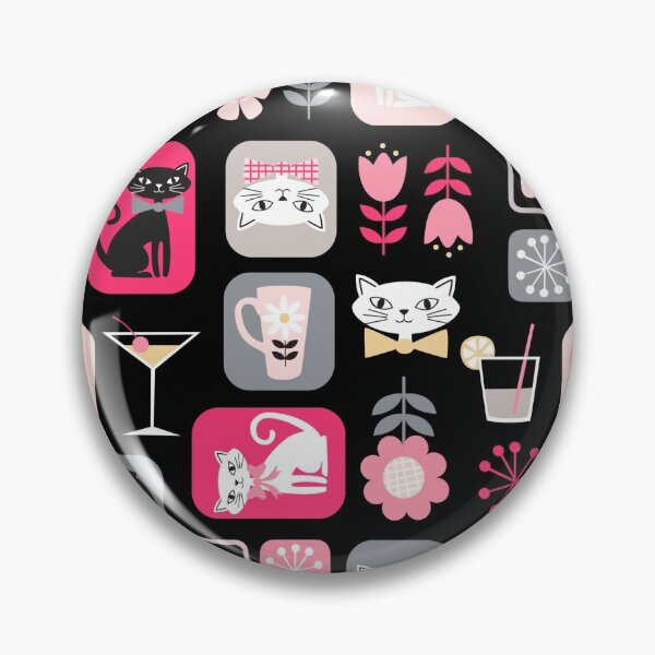 Item preview, Pink Cocktail Cats designed and sold by emmaheeson.