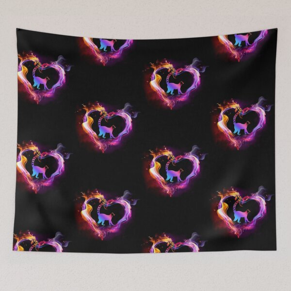 Item preview, Love heart wallpaper lemur designed and sold by CatheriLove.