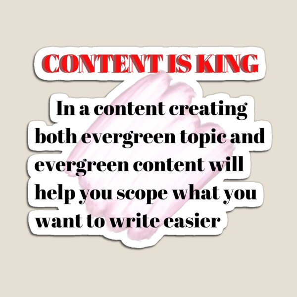 Item preview, Content is king, maketing media  designed and sold by Trianglegreen.