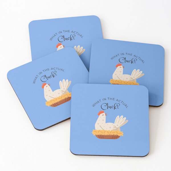 Item preview, What In The Actual Cluck - Funny Chicken Sticker designed and sold by IngridGritschac.
