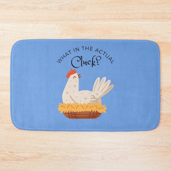 Item preview, What In The Actual Cluck - Funny Chicken Sticker designed and sold by IngridGritschac.