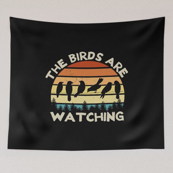 Item preview, Vintage Retro The Birds Are Watching designed and sold by Joshgalo.