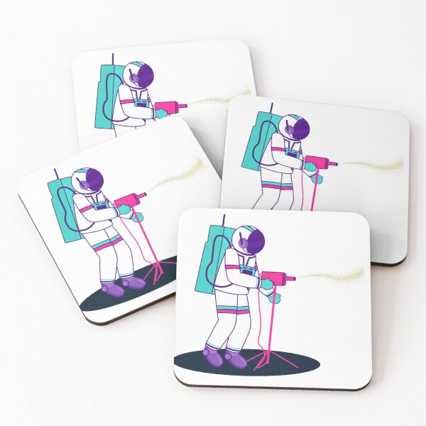 Item preview, Astronaut Spraying Glitter on Space designed and sold by aleiafae.