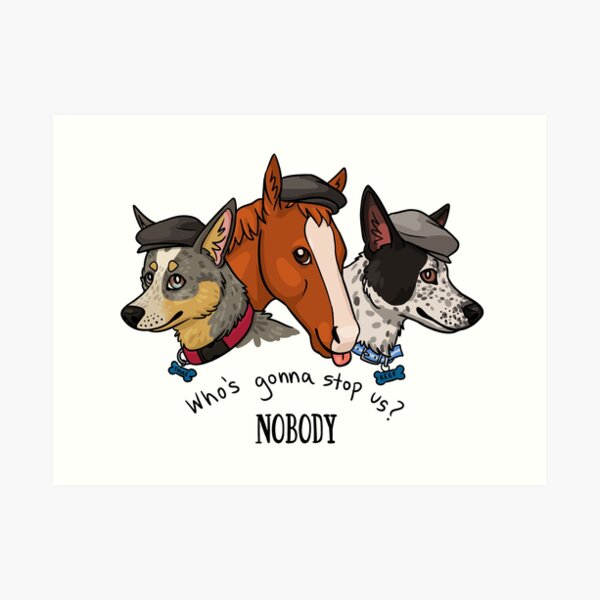 Peaky Pets Art Print