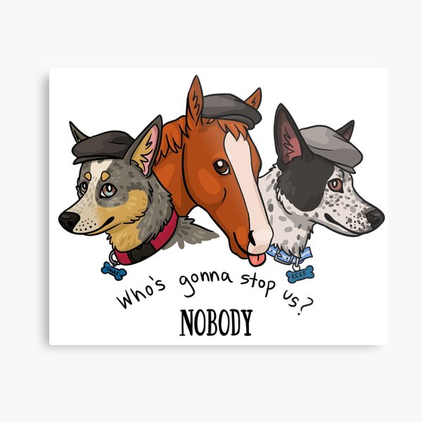Peaky Pets Metal Print