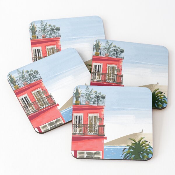 Item preview, Las Palmas Spain travel poster designed and sold by Arctic frame studio.