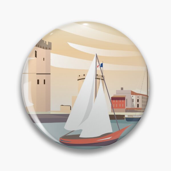 Item preview, La Rochelle France travel poster designed and sold by Arctic frame studio.