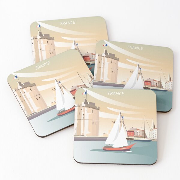 Item preview, La Rochelle France travel poster designed and sold by Arctic frame studio.
