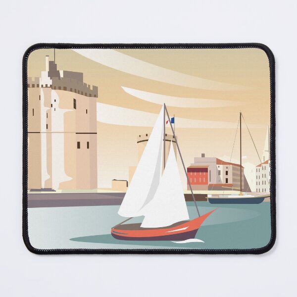 Item preview, La Rochelle France travel poster designed and sold by Arctic frame studio.