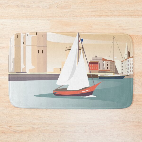 Item preview, La Rochelle France travel poster designed and sold by Arctic frame studio.