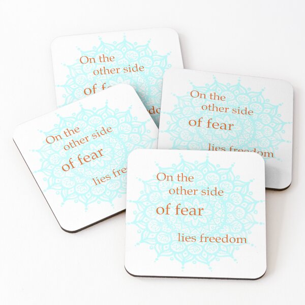 Item preview, On the other side of fear - Spiritual Inspiring Quotes designed and sold by -Koleidescope.