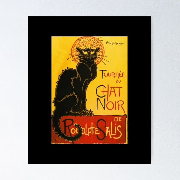 Le Chat Noir print - Vintage travel style original design - Places We Luv