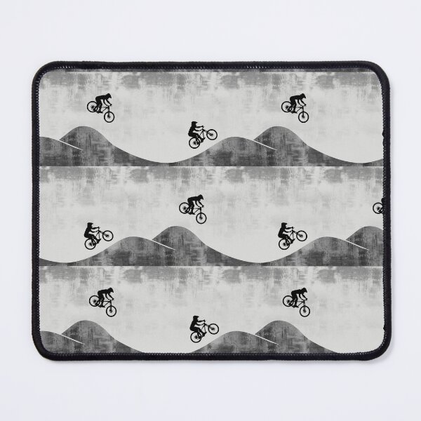 Item preview, Retro Mountain Bikers On Grey  designed and sold by CatheriLove.