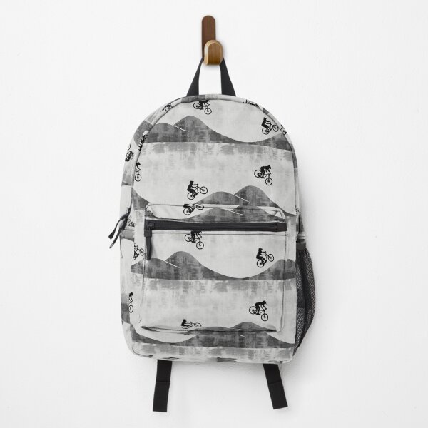 Item preview, Retro Mountain Bikers On Grey designed and sold by CatheriLove.