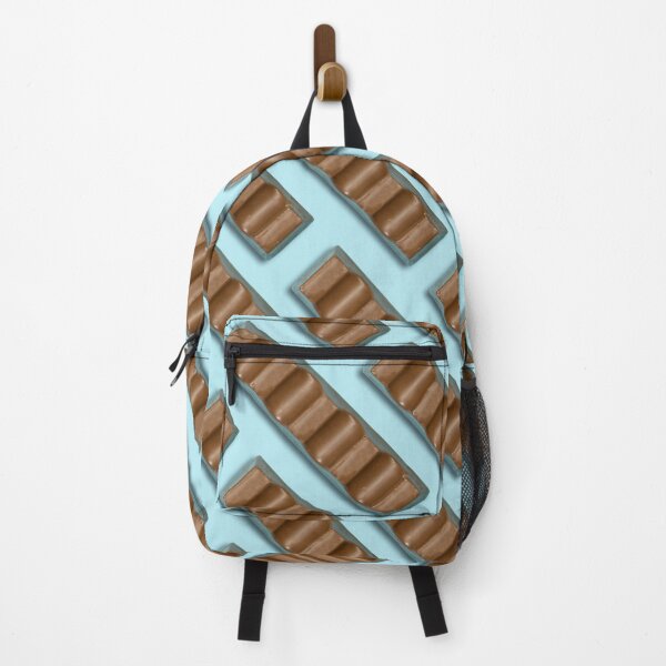 Item preview, milk chocolate bars pattern isolated on blue background designed and sold by sigoisette.