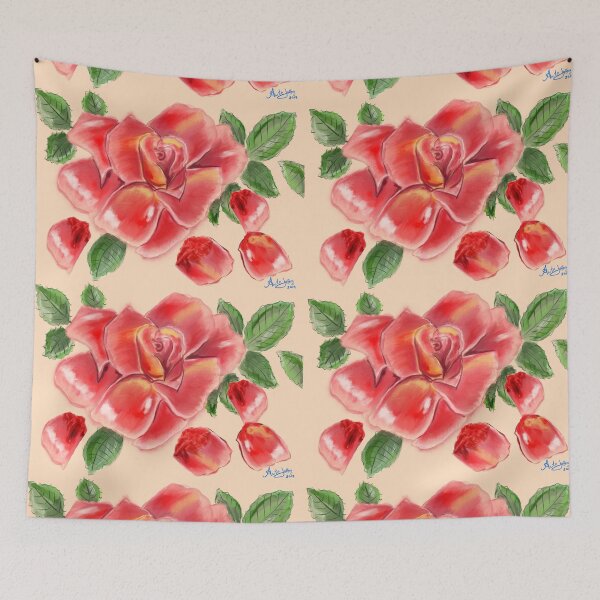 Item preview,  Red Rose in watercolour.  designed and sold by 2Caboodle.