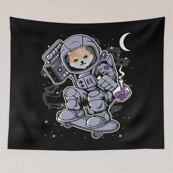 Item preview, Astronaut Skate Dogelon Mars ELON Coin To The Moon Crypto Token Cryptocurrency Blockchain Wallet HODL designed and sold by AdamRoberts90.