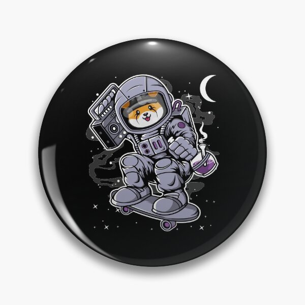 Item preview, Astronaut Skate Floki Inu Coin To The Moon Crypto Token Cryptocurrency Blockchain Wallet HODL designed and sold by AdamRoberts90.