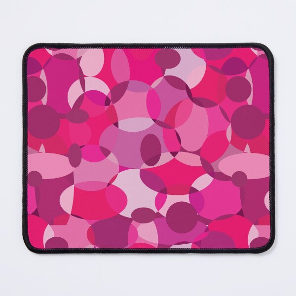 Aperçu de l'œuvre Les cercles abstraits de couleur rose répètent l'illustration vectorielle du motif créée et vendue par SuvethaSukumar.