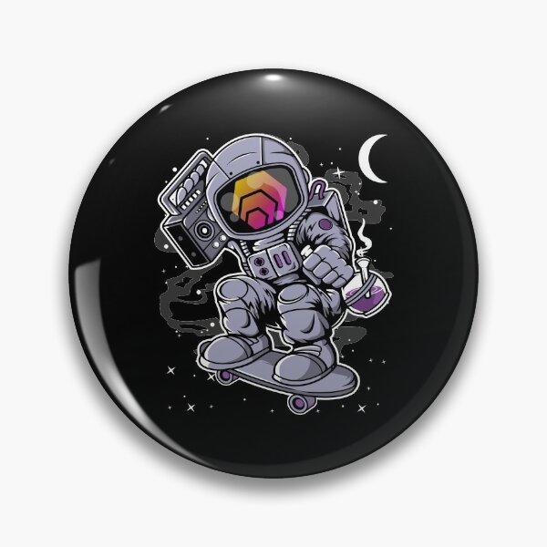 Item preview, Astronaut Skate HEX Coin To The Moon Crypto Token Cryptocurrency Blockchain Wallet HODL designed and sold by AdamRoberts90.