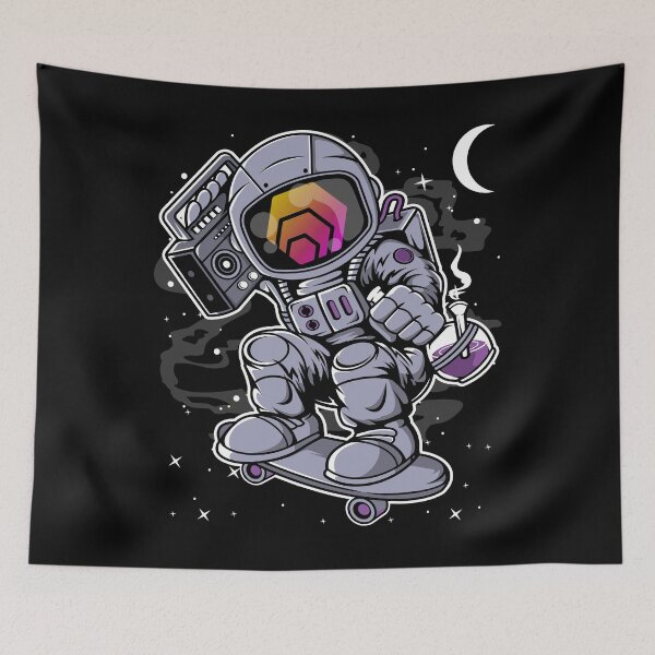 Item preview, Astronaut Skate HEX Coin To The Moon Crypto Token Cryptocurrency Blockchain Wallet HODL designed and sold by AdamRoberts90.