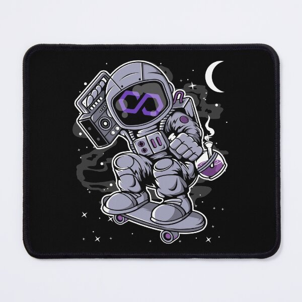 Item preview, Astronaut Skate Polygon Matic Coin To The Moon Crypto Token Cryptocurrency Blockchain Wallet HODL designed and sold by AdamRoberts90.