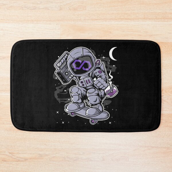 Item preview, Astronaut Skate Polygon Matic Coin To The Moon Crypto Token Cryptocurrency Blockchain Wallet HODL designed and sold by AdamRoberts90.