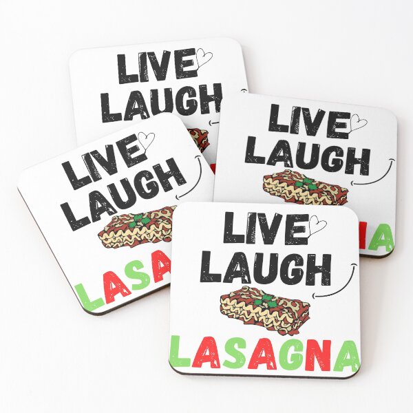 Item preview, Live Laugh Lasagna Funny T-shirt men gift women gift designed and sold by InnovantDesigns.