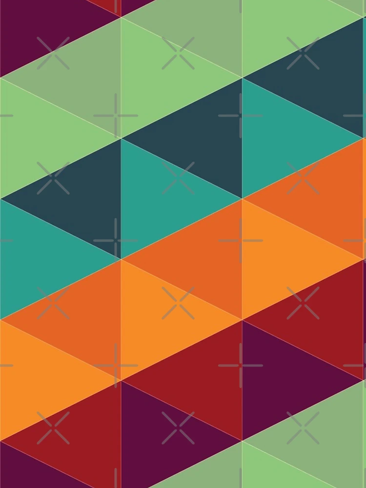 Thumbnail 4 of 4, iPhone Case, Colorful Triangle Pattern designed and sold by FridPix.
