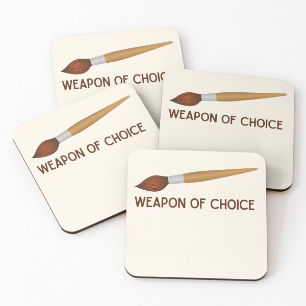 Item preview, Weapon Of Choice Funny designed and sold by ArtsySaturn.