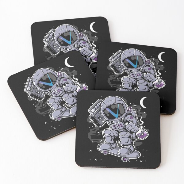 Item preview, Astronaut Skate Vechain VET Coin To The Moon Crypto Token Cryptocurrency Blockchain Wallet HODL designed and sold by AdamRoberts90.