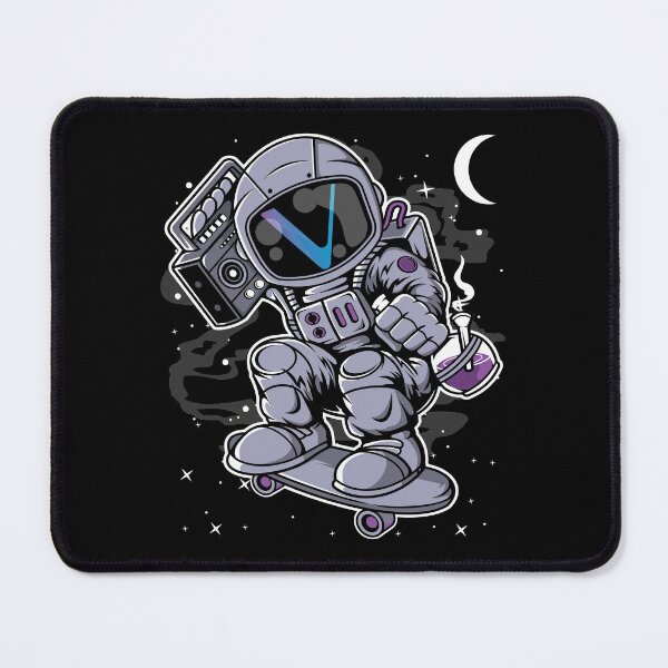 Item preview, Astronaut Skate Vechain VET Coin To The Moon Crypto Token Cryptocurrency Blockchain Wallet HODL designed and sold by AdamRoberts90.