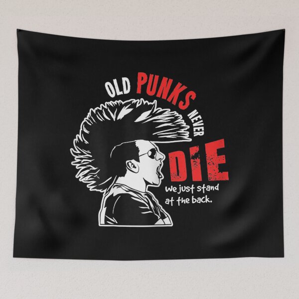 Item preview, Old Punks Never Die Gift For A Punk Rocker T-Shirt designed and sold by Kennedy3027.