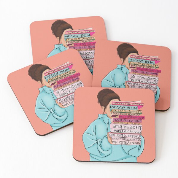 Item preview, girl holding stack of books designed and sold by sweet dreamer.