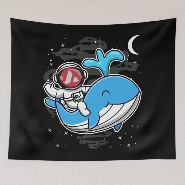 Item preview, Astronaut Whale Avalanche AVAX Coin To The Moon Crypto Token Cryptocurrency Blockchain Wallet HODL designed and sold by AdamRoberts90.