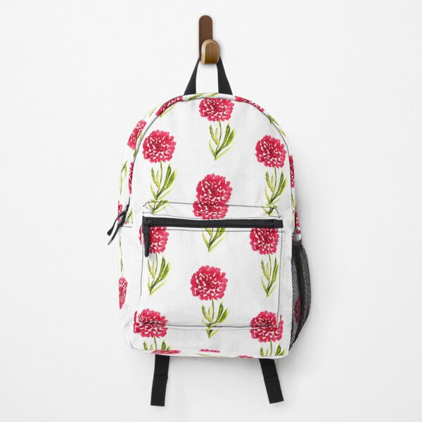 Item preview, Red dahlia flowers watercolor designed and sold by Monika Howarth.