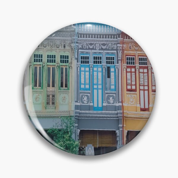 Item preview, Colourful Peranakan Shophouses, Singapore designed and sold by Happiness Creators.
