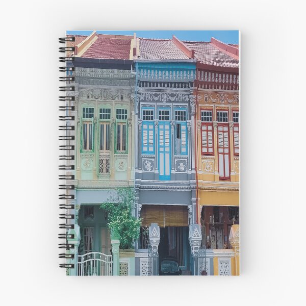 Item preview, Colourful Peranakan Shophouses, Singapore designed and sold by Happiness Creators.
